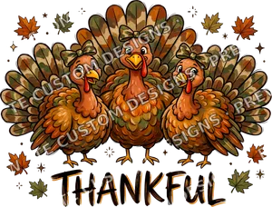 Camo Turkey Thanksgiving Shirt