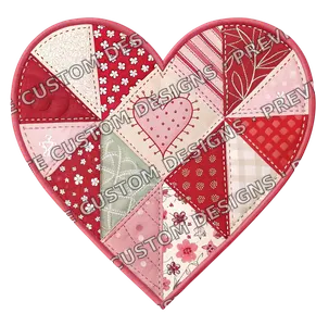 Patchwork Valentines Day Heart