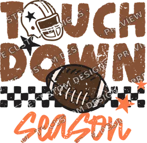 Brushstroke Grunge Football