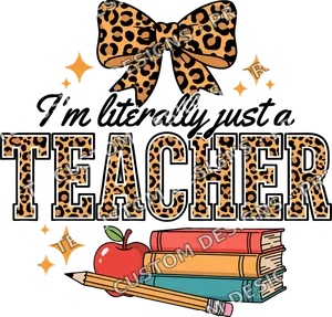 Leopard Bow Teacher Shirt