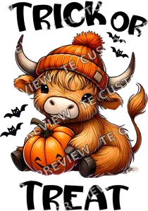 Trick or Treat Highland Cow