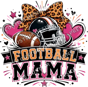 Football Mama Pink Helmet