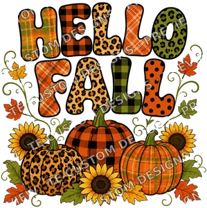 Hello Fall Autumn Thanksgiving Shirt