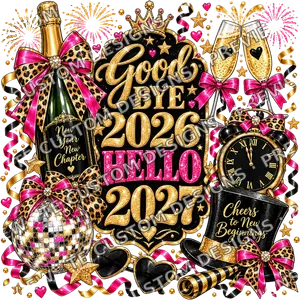 Goodbye 2026 Hello 2027 New 3