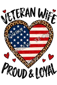 Veterans Day Proud Wife Heart