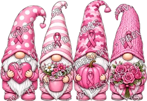 Pink Gnome Breast Cancer Awareness