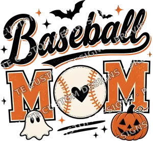 Halloween Baseball Mom