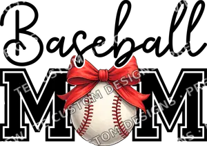 Baseball Mom PngCoquette Bow