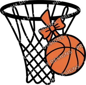 Basketball Mom Coquette Bow