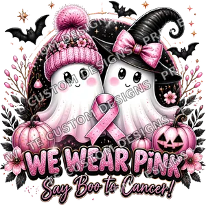Pink Ghost Breast Cancer Awareness