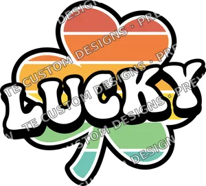 Lucky Retro Shamrock St Patricks