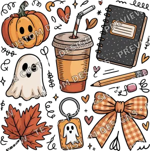 Fall Teacher Cute Ghost