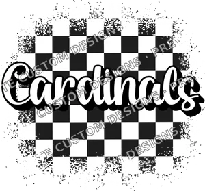 Black and White Checkered Cardinals