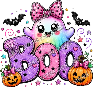 Cut Boo Ghost Halloween