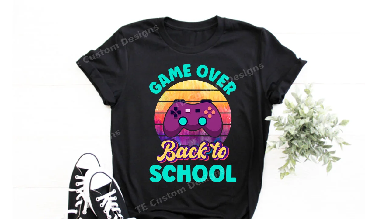 Game Over Back to School T-shirt
