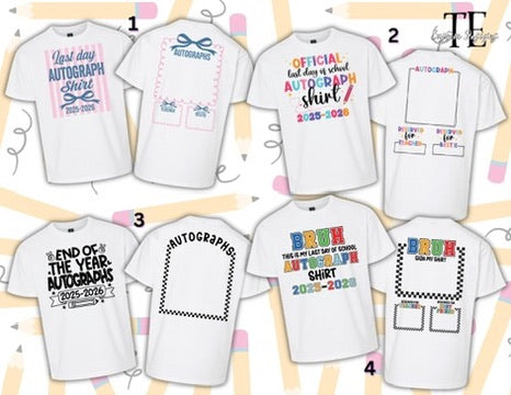 Last-day autograph shirt