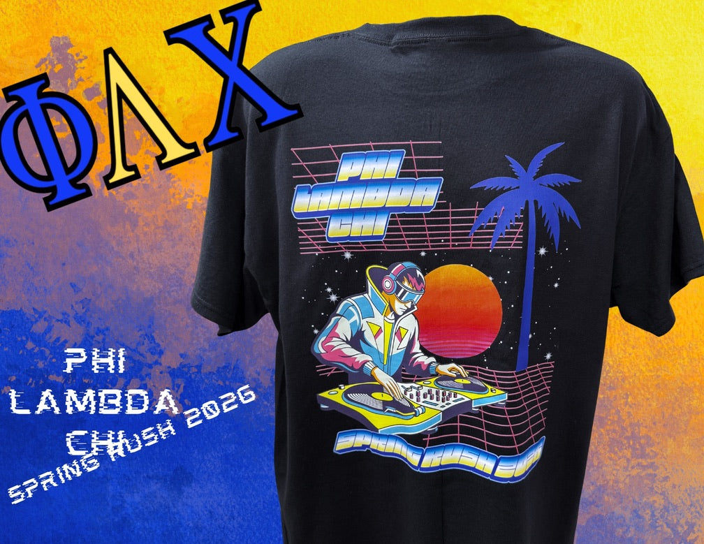 Phi Lambda Chi Spring Rush 2026 tee