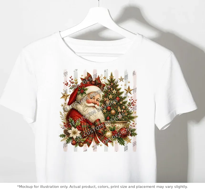 White tee mockup, on a hanger