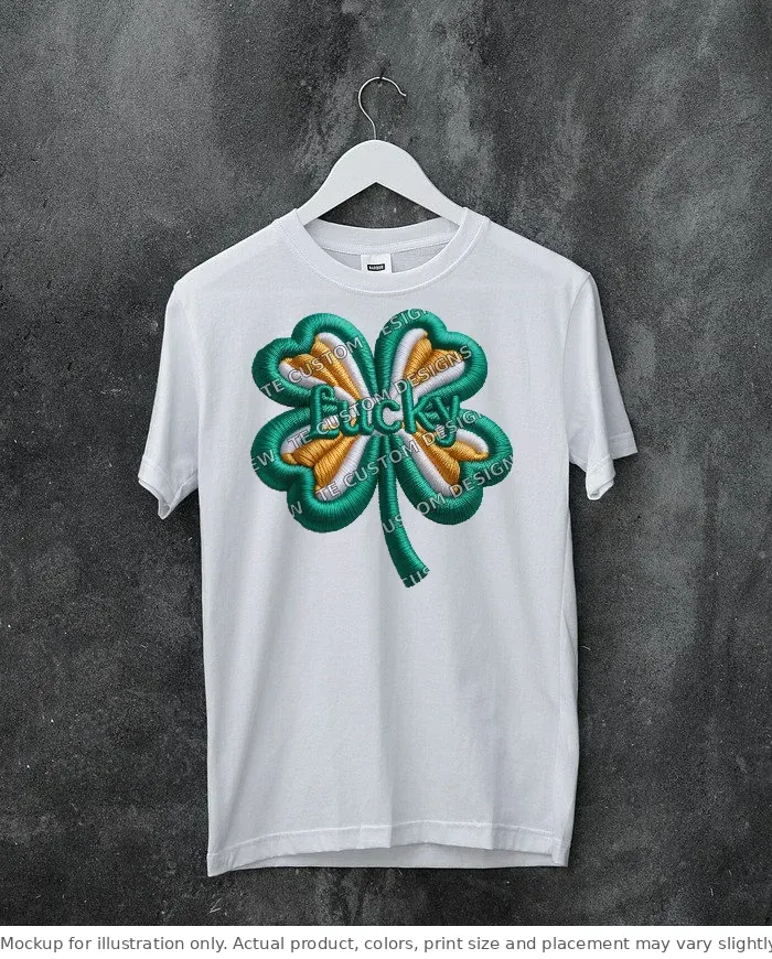 White tee mockup, on a hanger, concrete wall
