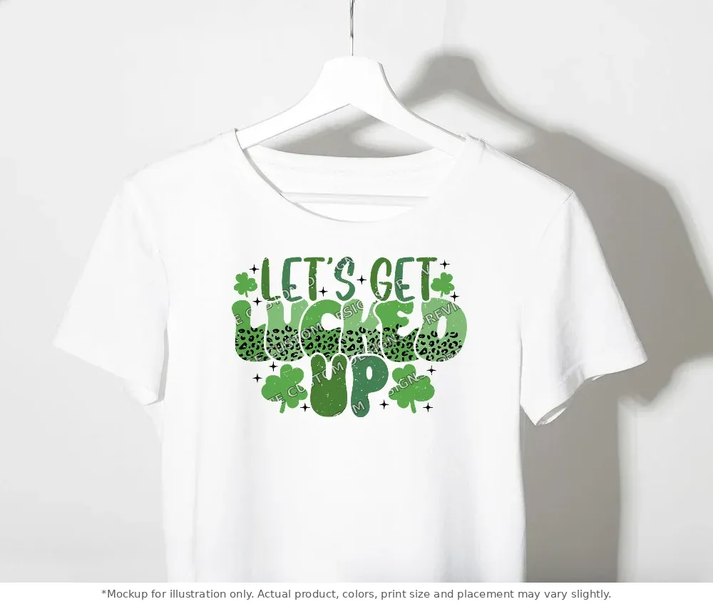 White tee mockup, on a clothes rack