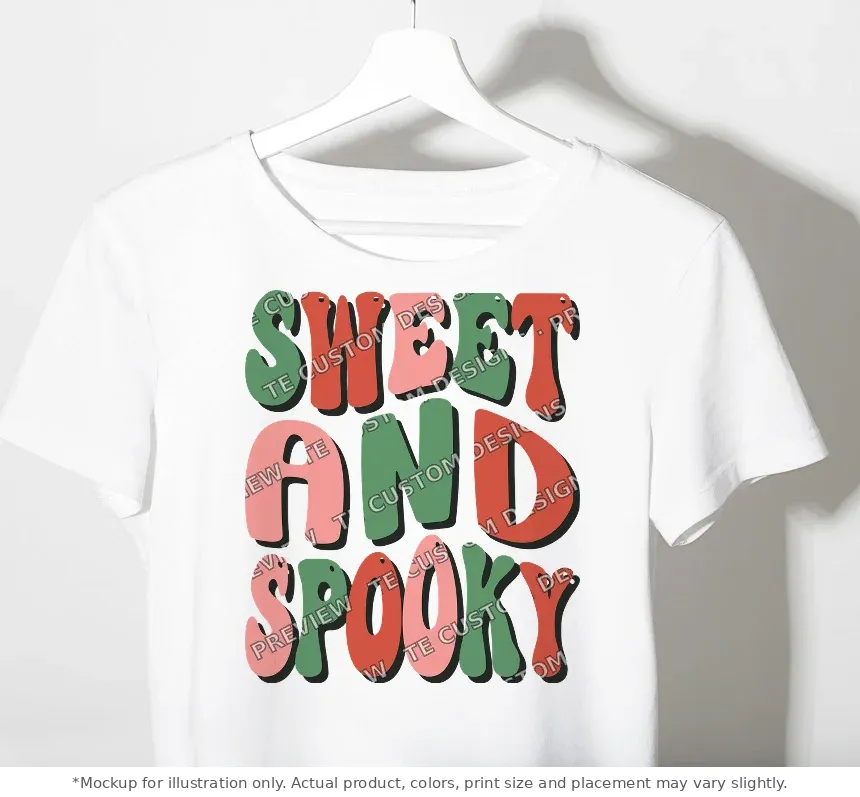 White tee mockup, on a hanger