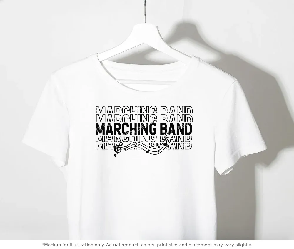 White tee mockup, on a clothes rack