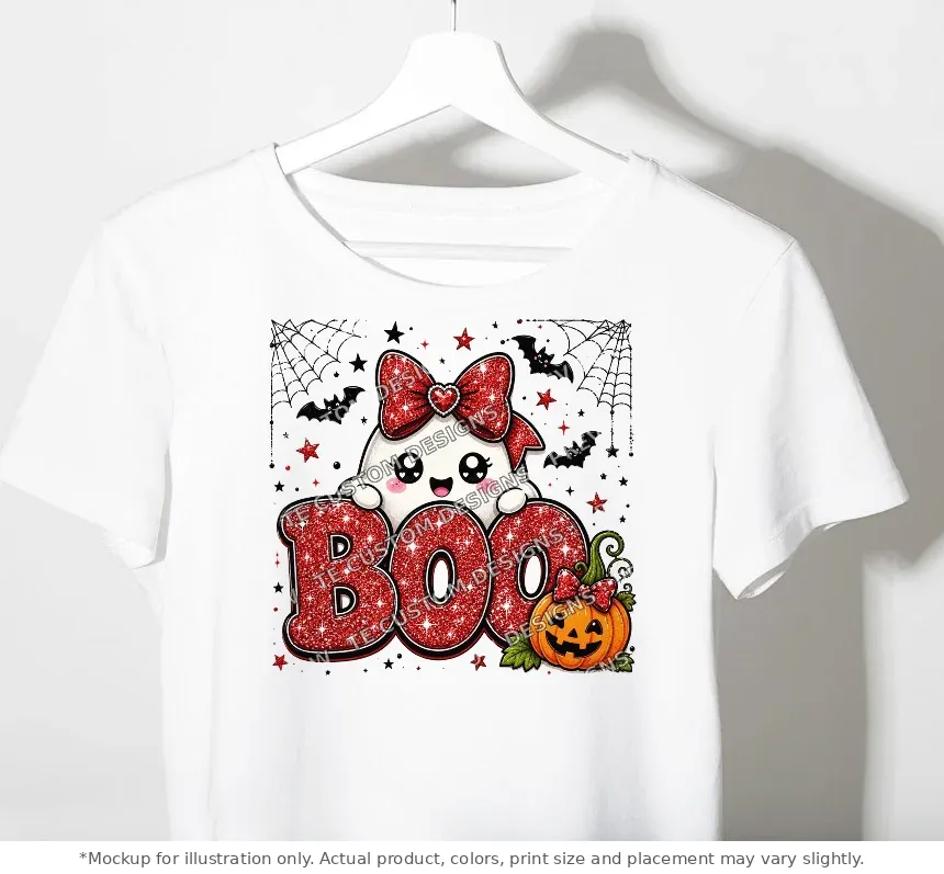 White tee mockup, on a hanger