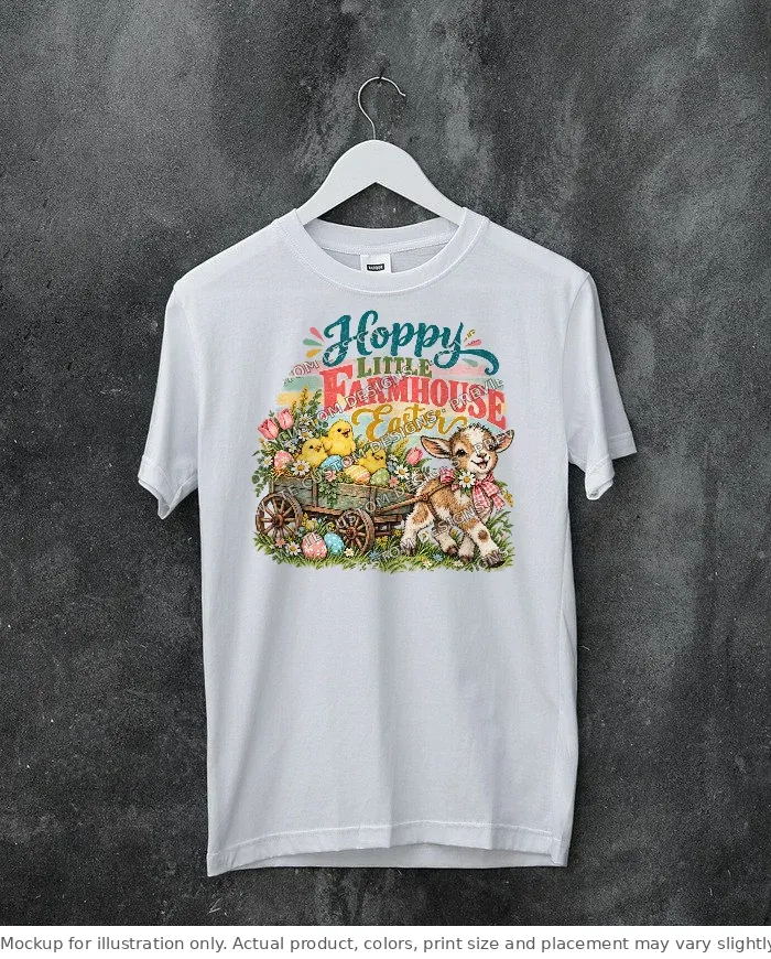 White tee mockup, on a hanger, concrete wall