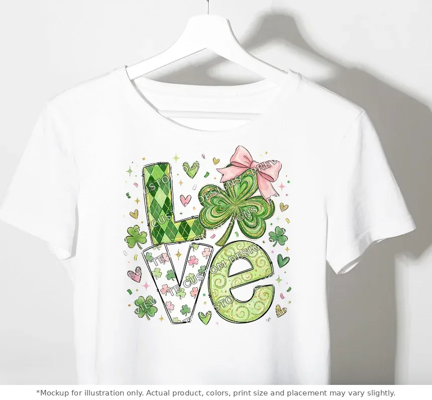 White tee mockup, on a hanger