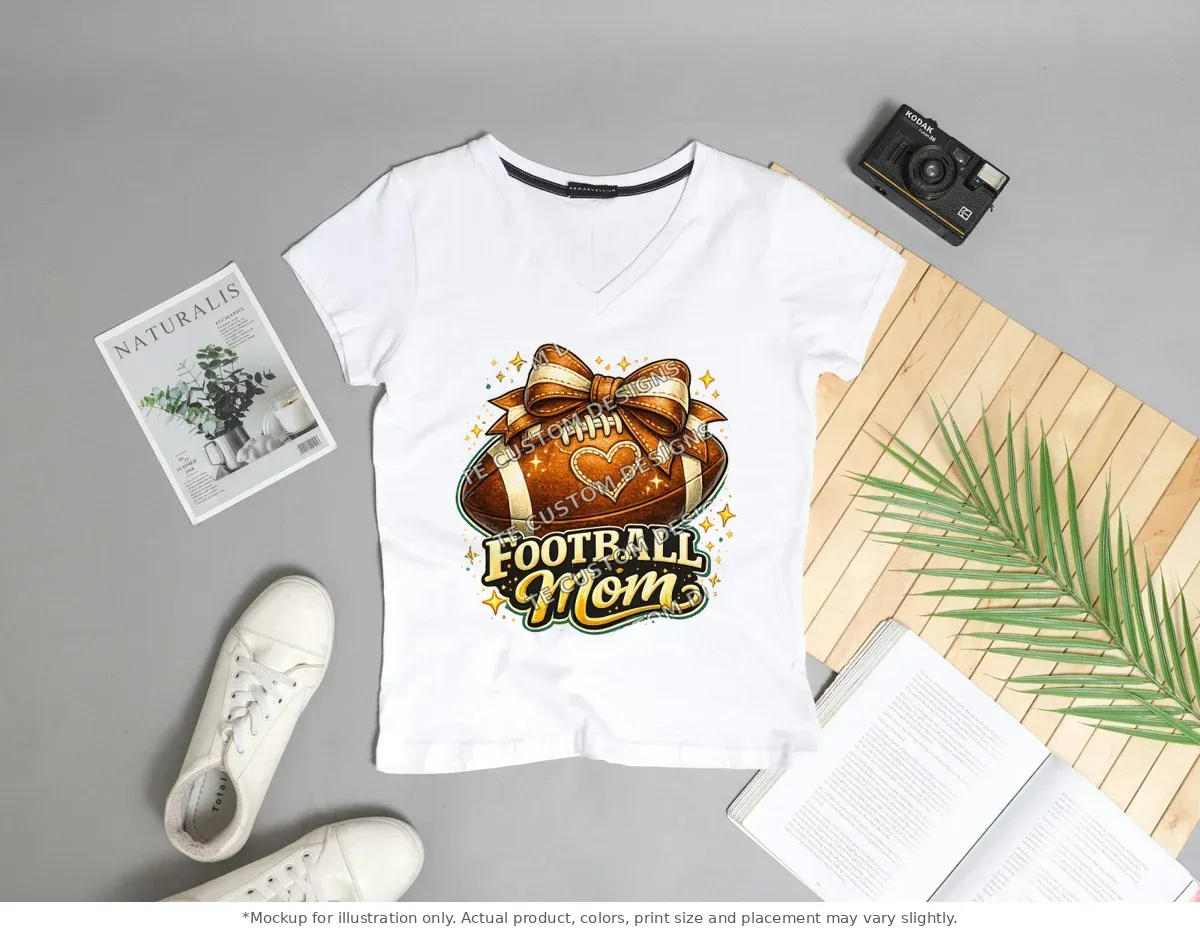 White tee mockup, flat lay with props