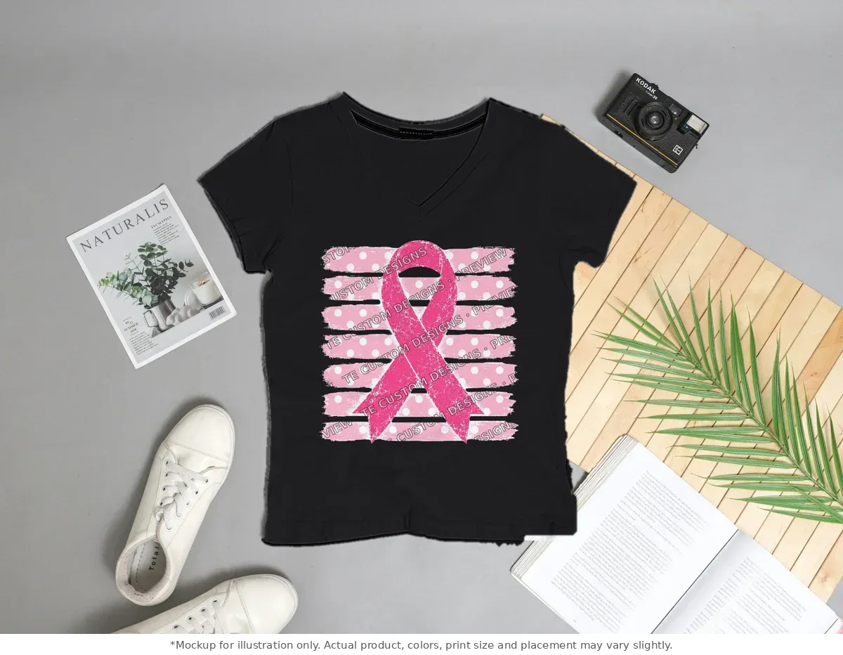 Black tee mockup, flat lay with props