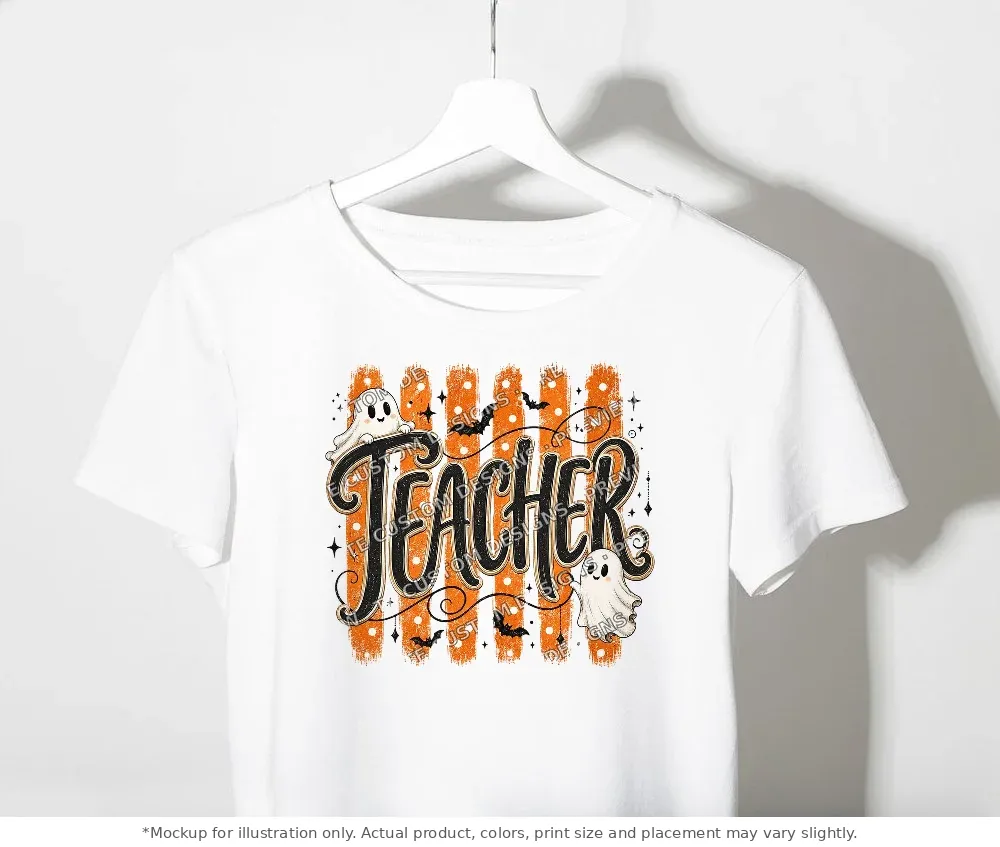 White tee mockup, on a clothes rack