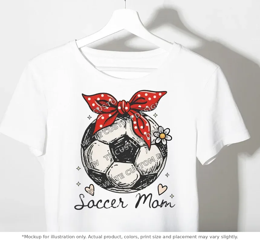 White tee mockup, on a hanger
