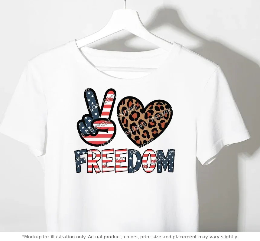 White tee mockup, on a hanger