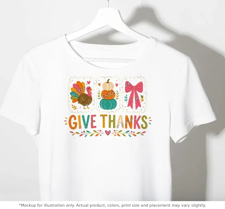 White tee mockup, on a hanger