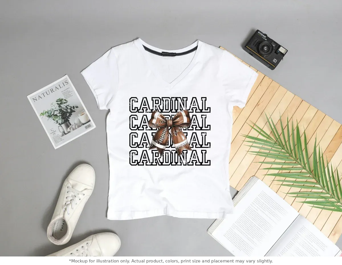 White tee mockup, flat lay with props