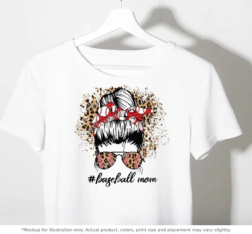 White tee mockup, on a hanger