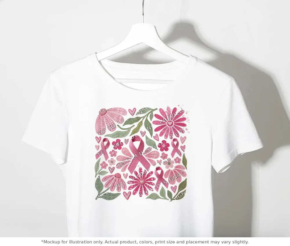 White tee mockup, on a clothes rack