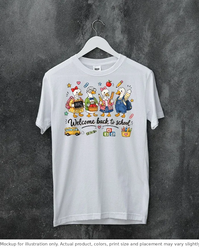 White tee mockup, on a hanger, concrete wall