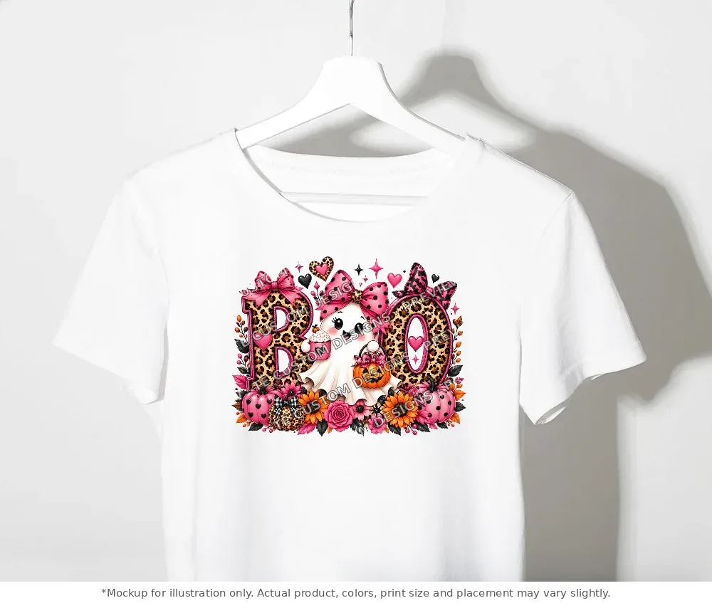 White tee mockup, on a clothes rack