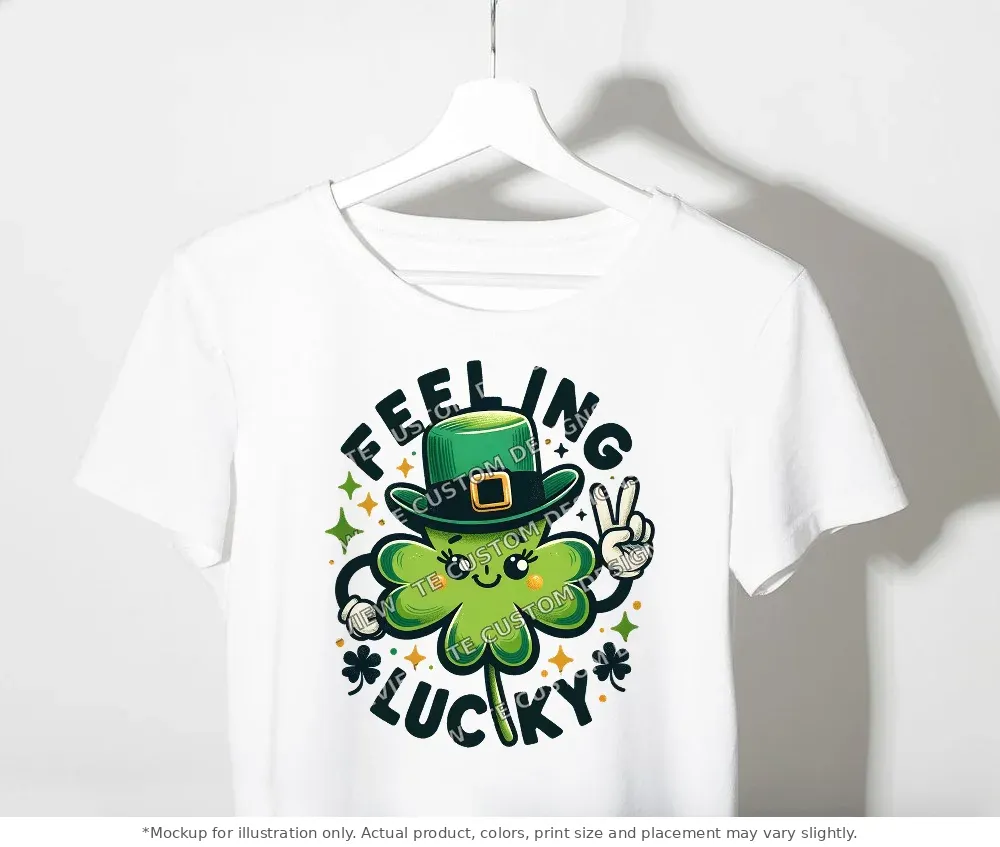 White tee mockup, on a clothes rack