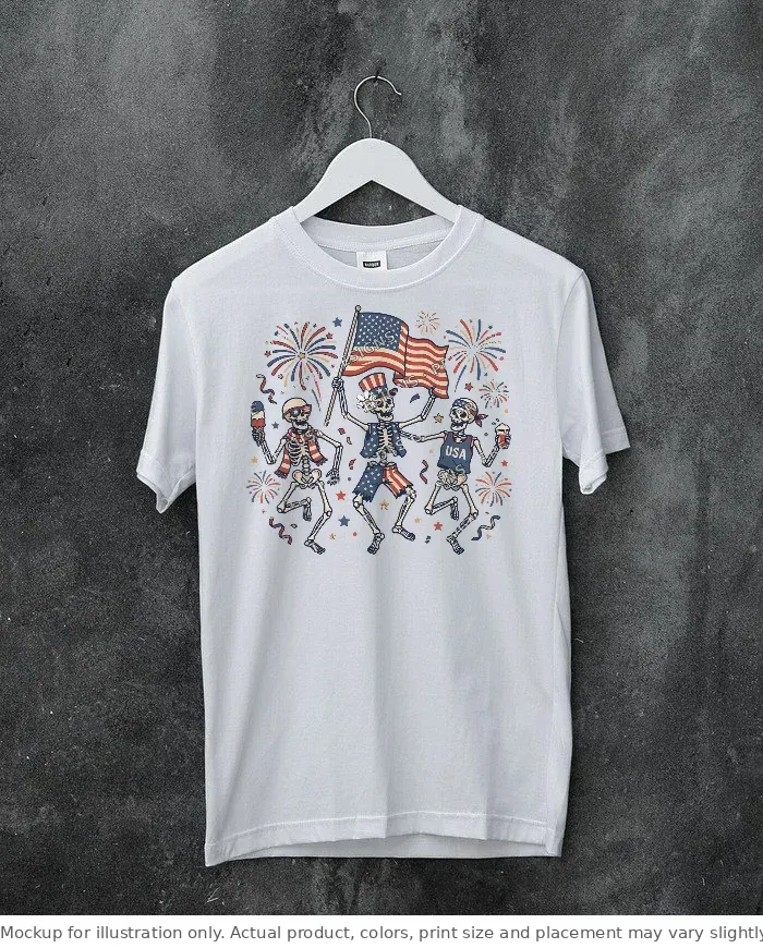 White tee mockup, on a hanger, concrete wall
