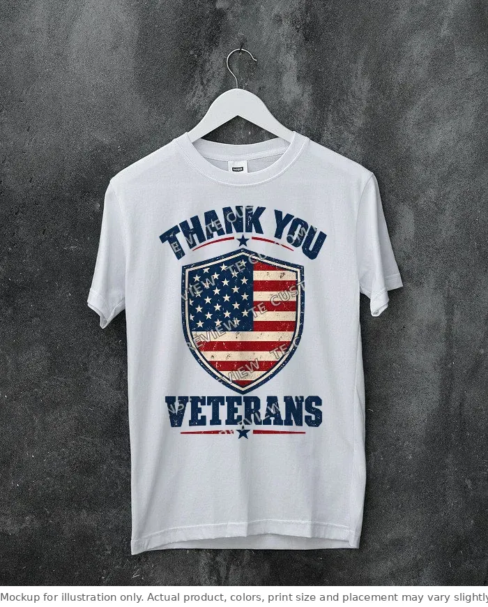 White tee mockup, on a hanger, concrete wall