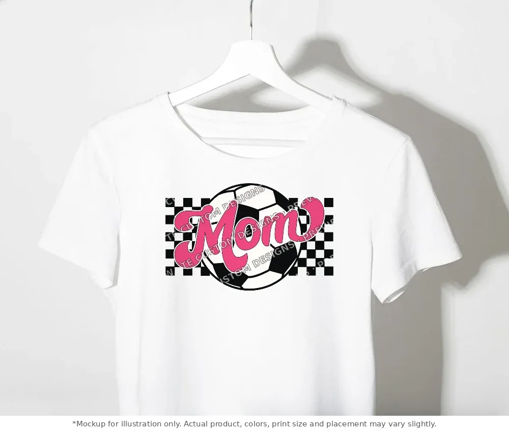 White tee mockup, on a clothes rack
