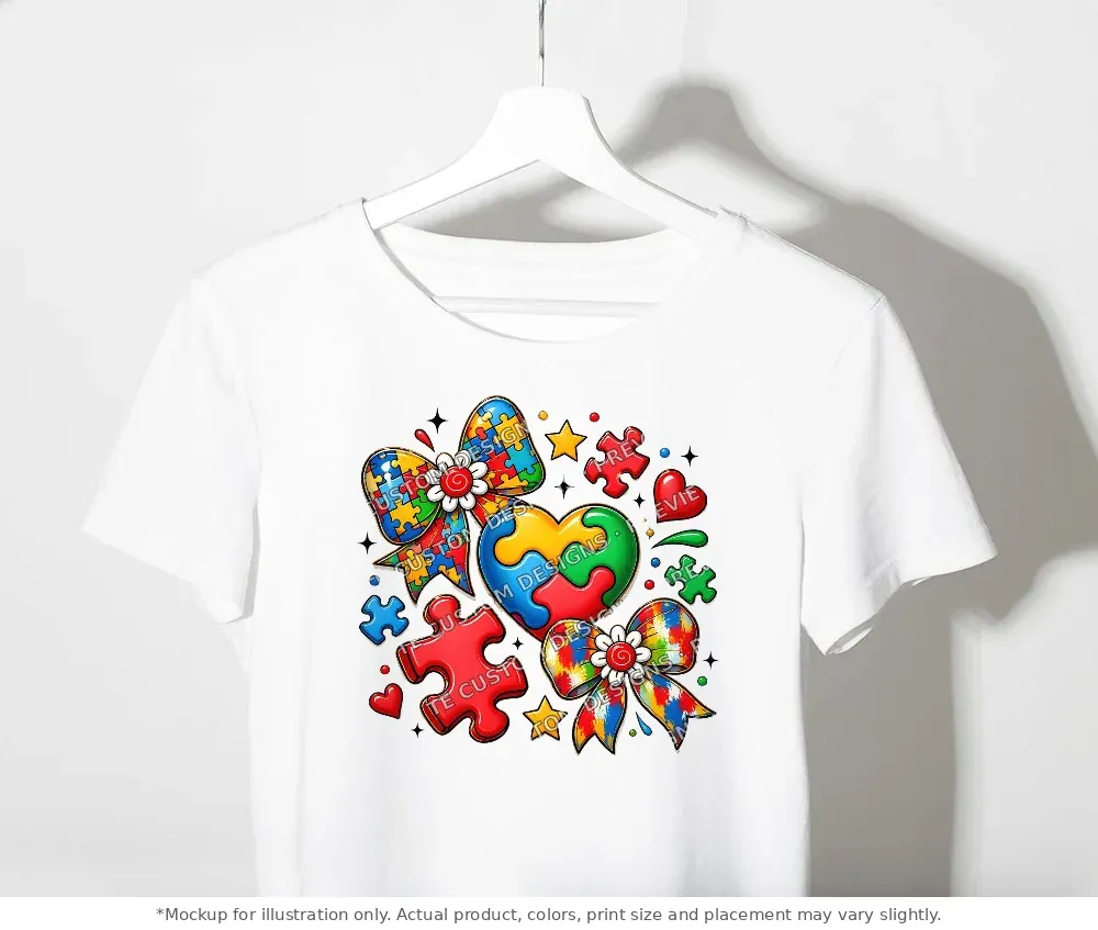 White tee mockup, on a clothes rack