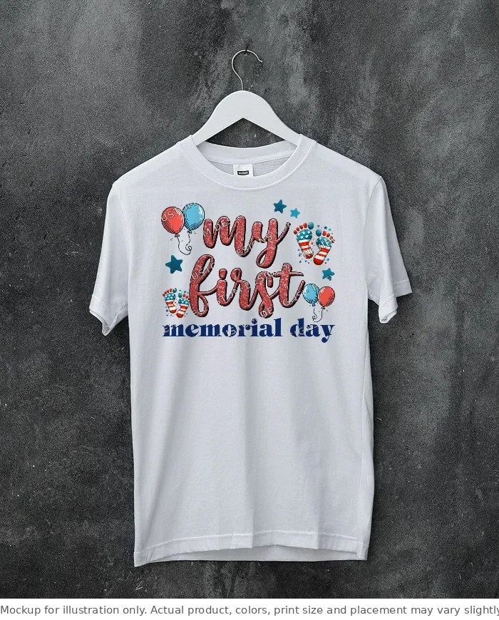 White tee mockup, on a hanger, concrete wall
