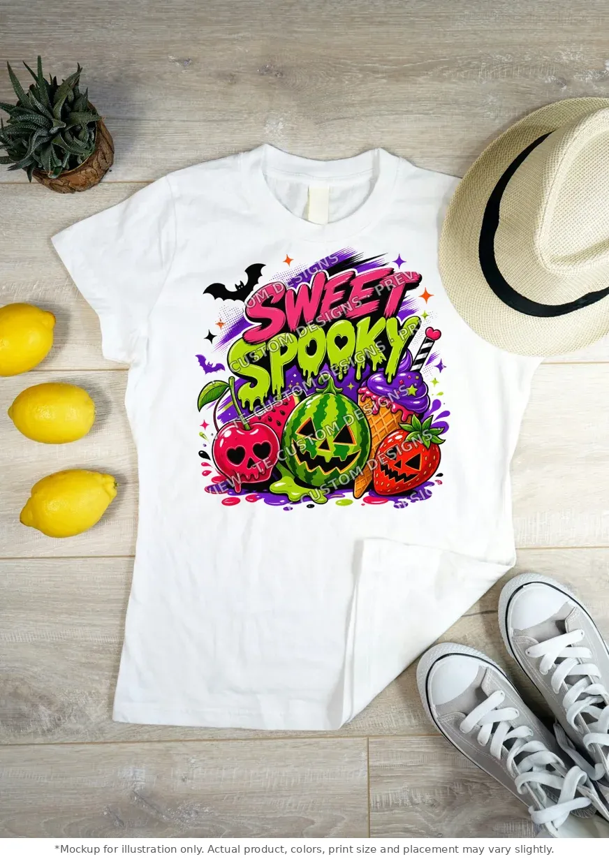 White tee mockup, flat lay on wood