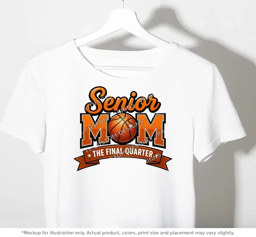 White tee mockup, on a hanger