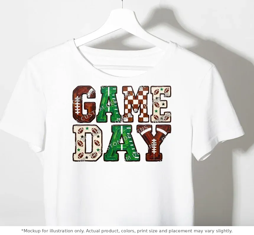 White tee mockup, on a hanger
