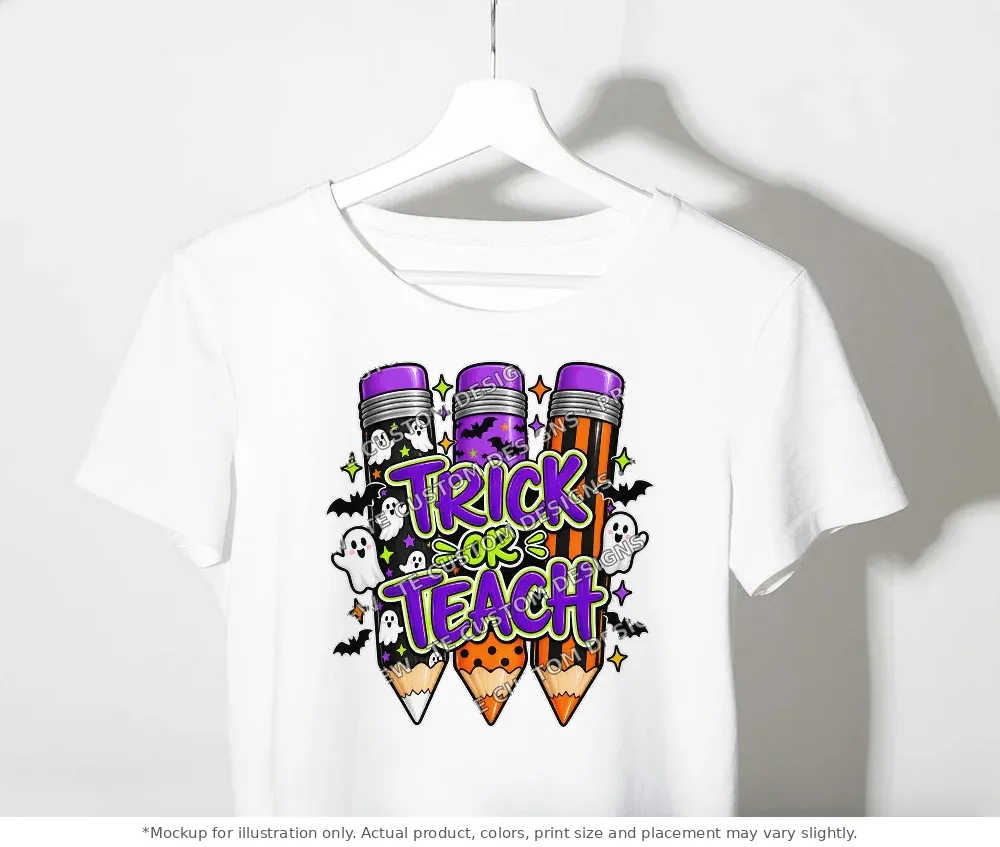 White tee mockup, on a clothes rack